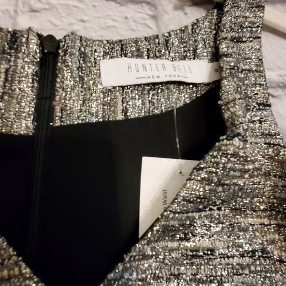 🥳🔥🎉Hunter Bell Metallic Tweed Drop Waist Dress - Picture 14 of 16